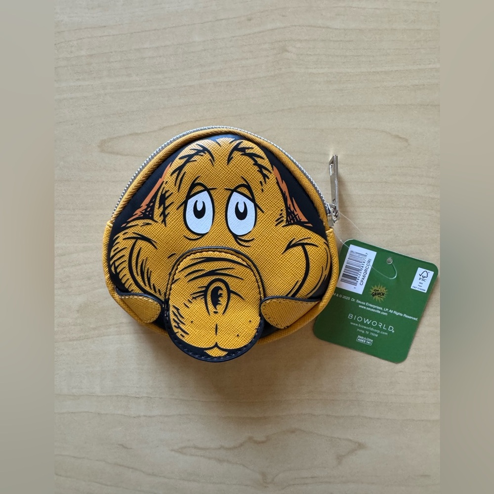 The Grinch Dr. Seuss Max the Dog Coin Purse NWT - Picture 2 of 4